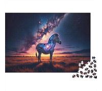 Zebra with Galaxy Inside 1000 Piece Jigsaw Puzzle, 70x50cm/1000pcs, for Adults, Relaxing Indoor Activity, Weekend Downtime And Time at Home