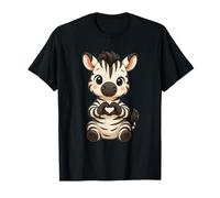 Zebra with Heart | Sweet Zebra with a Heart Symbol T-Shirt
