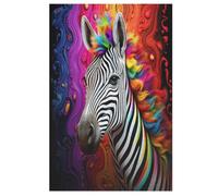 Zebra Wooden Jigsaw Puzzles for Adults 1000 Piece Puzzle for Kids & Teens, Fun Educational Games for Family Game Night 78×53cm