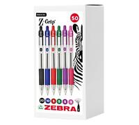 Zebra Z-Grip 2758 Ballpoint Pen Assorted 0.5 mm Medium Ballpoint Non Refillable Pack of 50