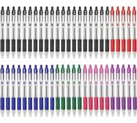 ZEBRA Z GRIP Assorted Ballpoint Pens, Retractable with Smooth Ink, Comfortable Grip and Pocket Clip Reliable Biro Medium Point 50 Pack 5 Assorted Colours
