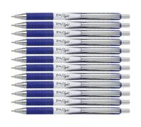Zebra Pen Z-Grip Flight Retractable Ballpoint Pen, Medium Point, 1.0mm, Blue Ink, 12-Pack