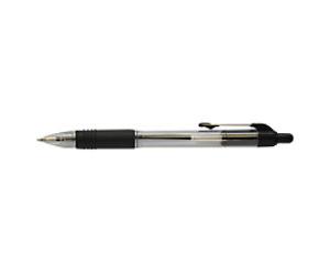 Zebra Z-Grip Retractable Ballpoint Pen Black 0.6 mm Medium Ballpoint Refillable Pack of 12
