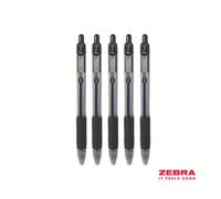Zebra Z-Grip Retractable Ballpoint Pen - 1.0mm Nib - Black Ink - Pack of 12
