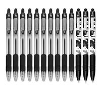 Zebra Z-Grip Retractable Ballpoint Pen - Black Ink - Pack of 10 + 3 Camoflauge Barrelled Pens - Pack of 13