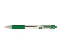 Zebra Z-Grip Retractable Ballpoint Pen Green 0.6 mm Medium Ballpoint Refillable Pack of 12