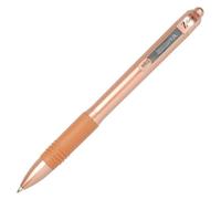 Zebra Z-Grip Rose Gold Retractable Ballpoint Pen 1.0mm Tip 0.4mm Line Rose Gold Barrel Black Ink [Pack of 12]