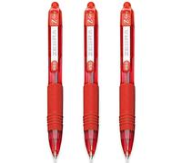 Zebra Z-Grip Smooth Mini Retractable Ballpoint Pens - 1.0mm - Red - Pack of 3