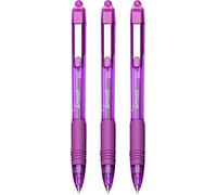 Zebra Z-Grip Smooth - Retractable Ballpoint Pen - 3 Pack - Purple