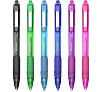 Zebra Z-Grip Smooth - Retractable Ballpoint Pen 6 count (Pack of 1), Assorted