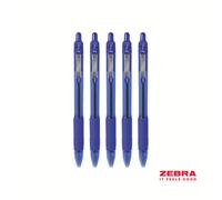 Zebra Z-Grip Smooth Retractable Ballpoint Pen - 1.0mm - Blue 12 Pack