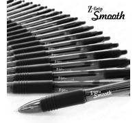 Zebra Z-Grip Smooth - Retractable Ballpoint Pen - Economy Pack of 20 - Black