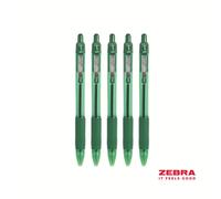 Zebra Pen Z-Grip Retractable Ballpoint Pen – Green Ink, 0.4 mm Medium Point – 12 pack