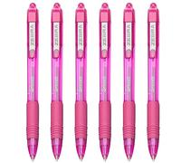 ZEBRA Z-Grip Smooth - Retractable Ballpoint Pen - Pack of 6 - Pink