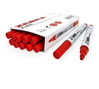 Zebra Z-WM Whiteboard Marker Pen - Bullet Tip - 2.0mm - Red - Pack of 12