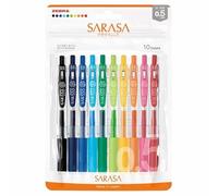 ゼブラ(ZEBRA) Zebra Gel Ballpoint Pen Sarasa Clip 0.5mm 10 Colors Set N JJ15-10C-N