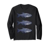 Zebrafish Danio rerio Freshwater Aquarium Fishkeeper Long Sleeve T-Shirt