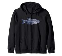 Zebrafish Danio rerio Freshwater Aquarium Fishkeeper Zip Hoodie