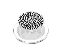 Zebras Africa Animal Serengeti Zebra Fur Pattern PopSockets PopGrip for MagSafe
