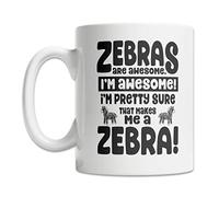 Zebras are Awesome Tea Mugs Luxury Mug Cute Tea Cup for Beverages Home Office 330Ml