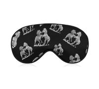 Zebras Fighting Blackout Sleep Mask for Side Sleeper Soft Covers for Travel Essentials Nap