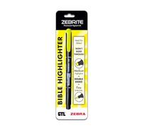 Zebrite Double Ended Highlighter - Yellow Carded