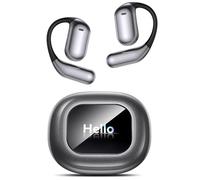 Zebroy Ultra Open-Ear-Headphones Wireless Bluetooth - Ergonomic Pro Over The Ear Earbuds with Air-Like Silicone Design, Bone Conduction Headphones for Running, Workouts, and Fitness, Dark Gray