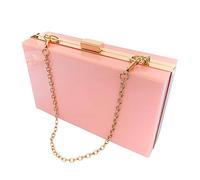 Zebrum Womens Evening Clutch Bag Designer Evening Handbag Hand Bag,Lady Party Wedding Clutch Purse by Zebrum, Acrylic-pink