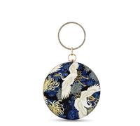 zebrum Womens Evening Clutch Bag Designer Evening Handbag Hand Bag,Lady Party Wedding Clutch Purse, Blue-big Round