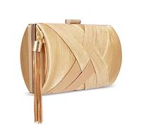 zebrum Womens Evening Clutch Bag Designer Evening Handbag,Lady Party Clutch Purse, Great Gift Choice (Elegant Tassel-Gold)