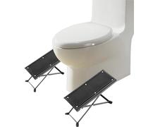 Toilet Stool Poop Stool- Folding Squatting Stool | Multi-Function Foldable 7-9" Height Squatting Toilet Step Stool | Toilet Stool Adult for Home Bathroom (One Pair)