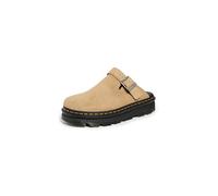 Zebzag Suede Casual Slingback Platform Mules in Savannah Tan