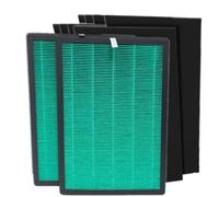 ZECARFA Airmega 150 Filter Set Replacement Compatible with COWAY Airmega 150 160 150(W）160(K) 150(K) Air Purifiers, 2 Main Filter +8 Activated Carbon Filter Set #AP-1019C-FP