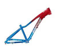 ZECHAO 26inch Hardtail Mountain Bike Frame, Aluminum Alloy Rigid Frame DH/XC Thru Axle 12 * 142mm Disc Brake Frame(Blue red)