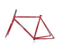 ZECHAO 700C Fixed Gear Bike Frames, QR 100mm/120mm C Brake Frame Racing Track Bicycle Frame 50/52/55CM Cr-Mo Steel Bike Frameset(Red,50cm)