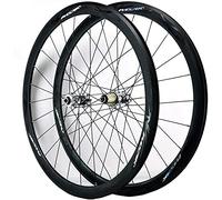 ZECHAO 700c Front Rear Wheel Double Wall Road Racing Bike 40mm Deep Wheelset Disc Brake C/V Brake 7/8/9/10/11/12 Speed Freewheel Wheelset
