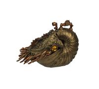 Zeckos Bronze/Copper Finish Steampunk Nautilus Shell Sea Monster Fantasy Décor Tabletop Statue: Captivating 9-Inch Long Maritime Masterpiece from the Ocean's Depths