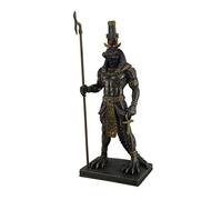 Zeckos Sobek Ancient Egyptian Crocodile God Of The Nile Bronzed Finish Statue