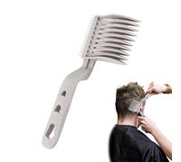 Zecnaud Professional Hair Cutting Comb Set of 2 for Men DIY Cutting Precise Fade Design Lightweight Material Efficient Beard Styling (C)