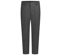 ZECO Boys’ Adjustable Waist Slim Fit School Trousers (3-16 Years) Grey