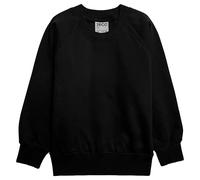 ZECO Boys Girls Unisex Crew Neck Sweatshirt School Uniform Kids Jumper (2-16 Years) Black