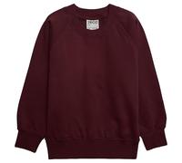 ZECO Boys Girls Unisex Crew Neck Sweatshirt School Uniform Kids Jumper (2-16 Years) Maroon