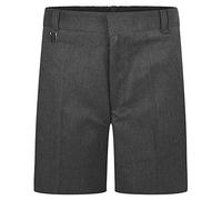 ZECO Boys Plus Size Sturdy Fit School Shorts Grey