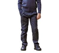 ZECO Boy's Slim Fit Elasticated Waist School Trousers (3-17 Years) Grey