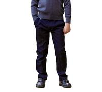 ZECO Boy's Slim Fit Elasticated Waist School Trousers (3-17 Years) Navy
