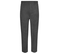 ZECO Full Elastic Pull-Up Boys School Trousers (2-16 Years) Grey