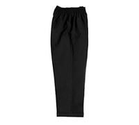 Zeco Half Elastic Standard Fit School Trousers, Black Age 6-7, 21-22in/53-56cm Waist, 28in Outer Leg.
