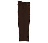 Zeco Half Elastic Standard Fit School Trousers, Brown Age 4-5, 19-20in/ 48-51cm, Waist 24in Outer Leg.