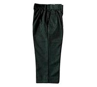 Zeco Half Elastic Standard Fit School Trousers, Charcoal Age 8-9, 24-25in/61-64cm Waist, 32in Outer Leg.