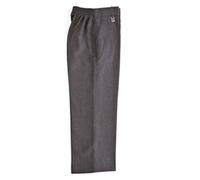 Zeco Half Elastic Standard Fit School Trousers, Grey Age 4-5, 19-20in/ 48-51cm, Waist 24in Outer Leg.